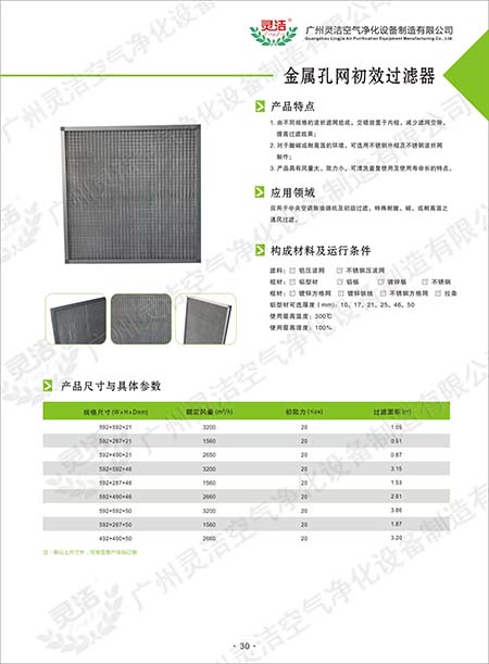 什么叫铝网初效过滤器及金属网过滤器
